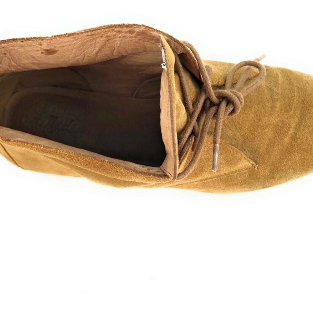 Madewell $198 Suede Nash Lace Up Boots Leather 10 - Picture 6 of 6